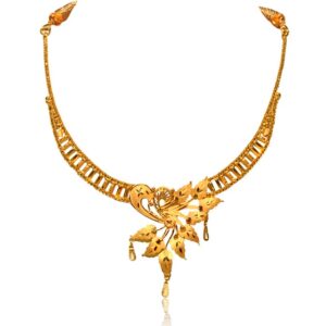 Leafy Asymmetric Necklace
