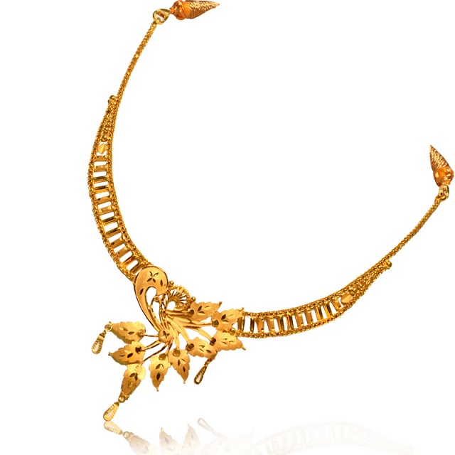 Leafy Asymmetric Necklace - Image 2