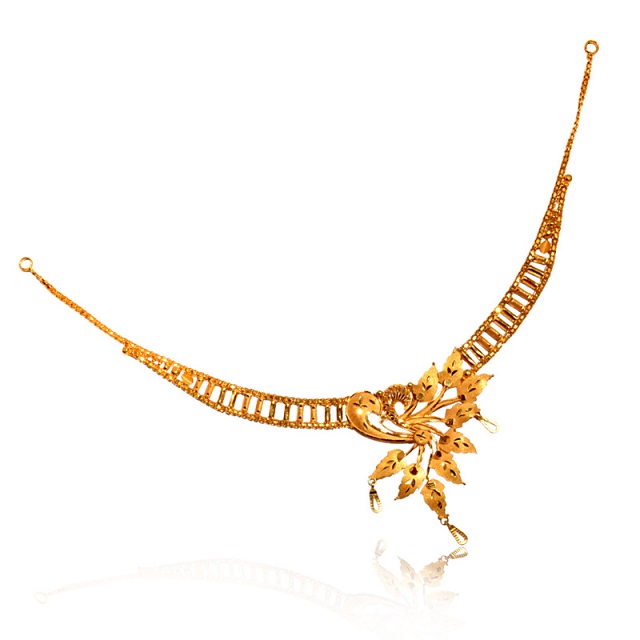Leafy Asymmetric Necklace - Image 3