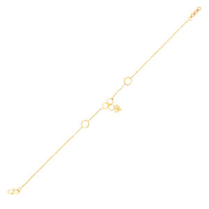 Hexagon Fly Gold Bracelet